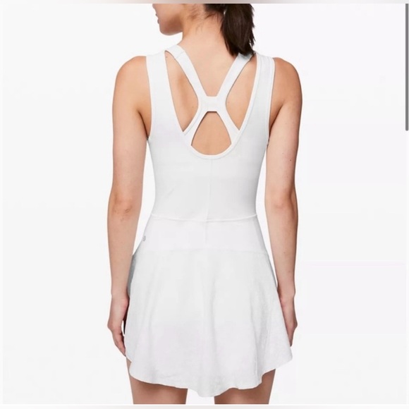 NWOT Lululemon Serene Stride White Dress sports nulux tennis running reflective - Picture 2 of 10